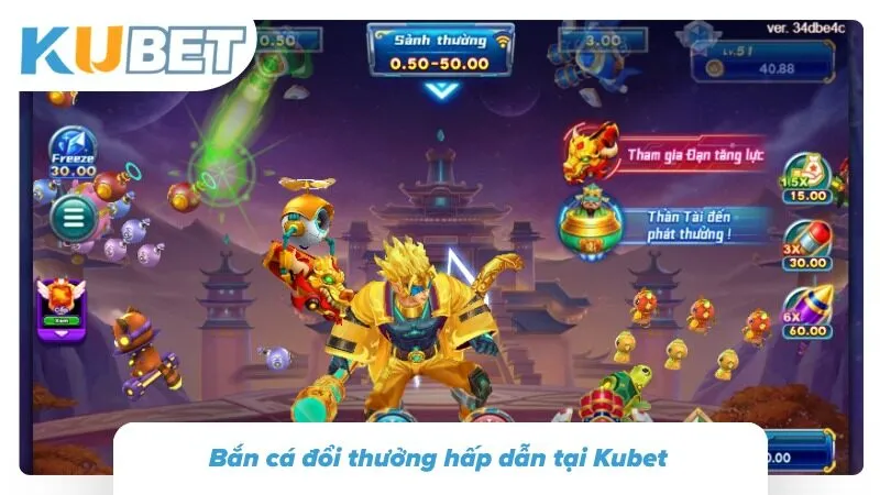 Sảnh bắn cá có đồ họa đẹp mắt
