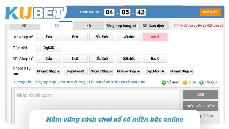 Xổ Số Miền Bắc Kubet - Hướng Dẫn Chơi Và Dự Đoán XSMB Một thao tác sai lệch nhỏ đủ làm vé cược bị vô hiệu hóa