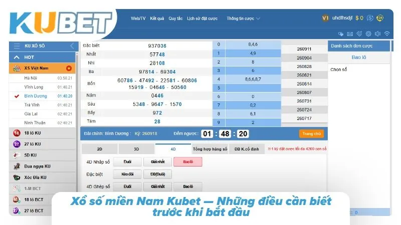 Xổ Số Miền Nam Kubet — Lô Đề Siêu Hấp Dẫn Mỗi Ngày Thông tin cực chuẩn về xổ số miền Nam cho newbie